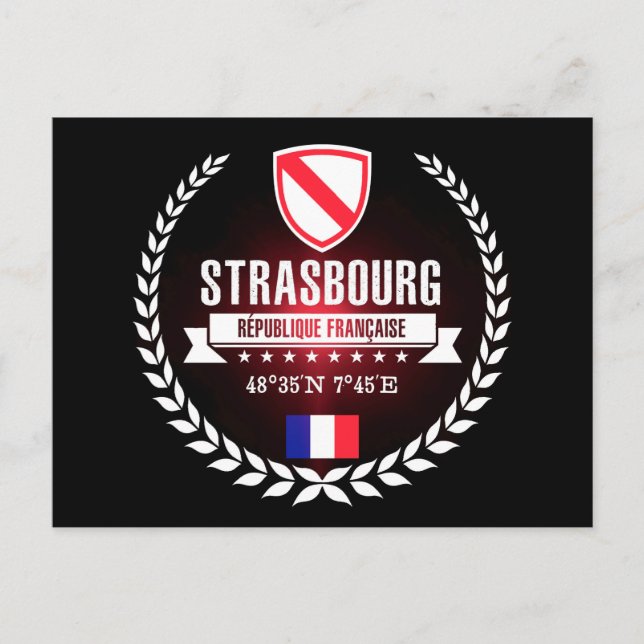 Straßburg Postkarte (Vorderseite)