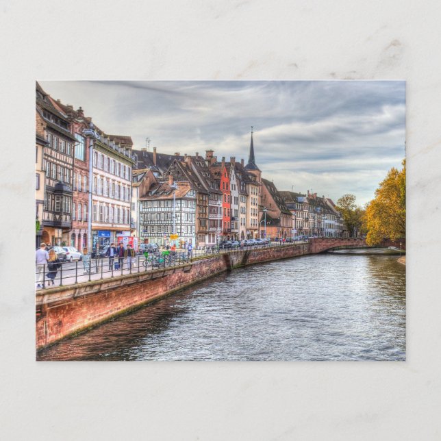 Straßburger Stadtansicht Postkarte (Vorderseite)