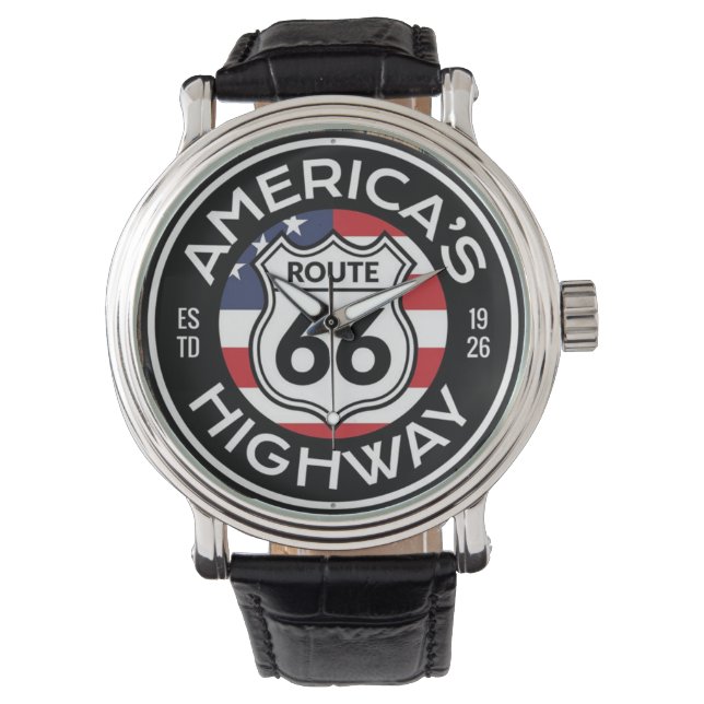 Straße 66 armbanduhr (Vorderseite)