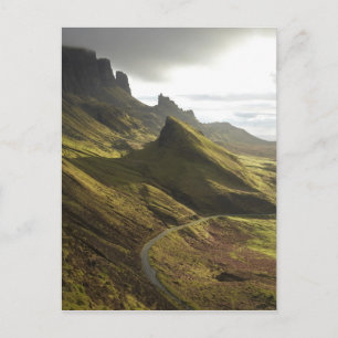 Straße aufsteigend The Quiraing, Isle of Skye, Postkarte