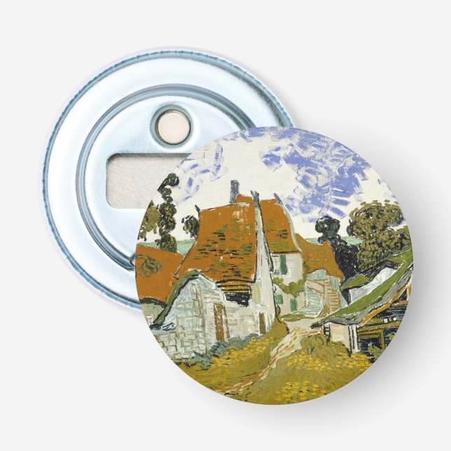 Straße Auvers-sur-Oise Vincent van Gogh Flaschenöffner (Vorderseite)