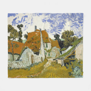 Straße Auvers-sur-Oise Vincent van Gogh Fleecedecke