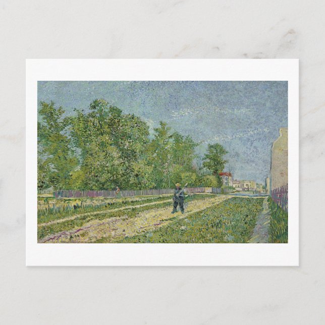 Straße, Bauernschmuckspade, Van Gogh Fine Art Postkarte (Vorderseite)