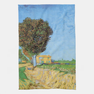 Straße bei Arles von Vincent van Gogh Geschirrtuch