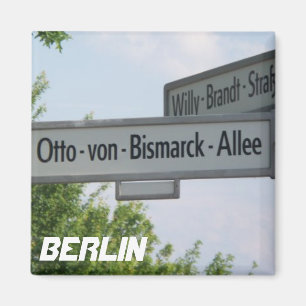 Straße Berlins, Deutschland Willy Brandt Magnet