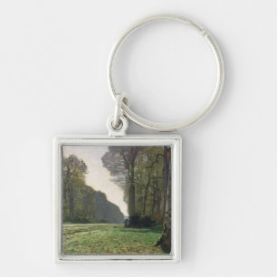 Straße Claude Monets   zu Bas-Breau, Fontaineblea Schlüsselanhänger