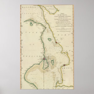 Straße Dänemark-Schweden Poster