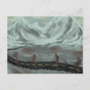 Straße Desolat Feiertagspostkarte