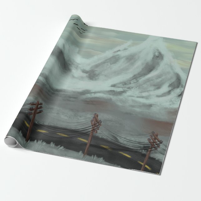 Straße Desolat Geschenkpapier (Ungerollt)