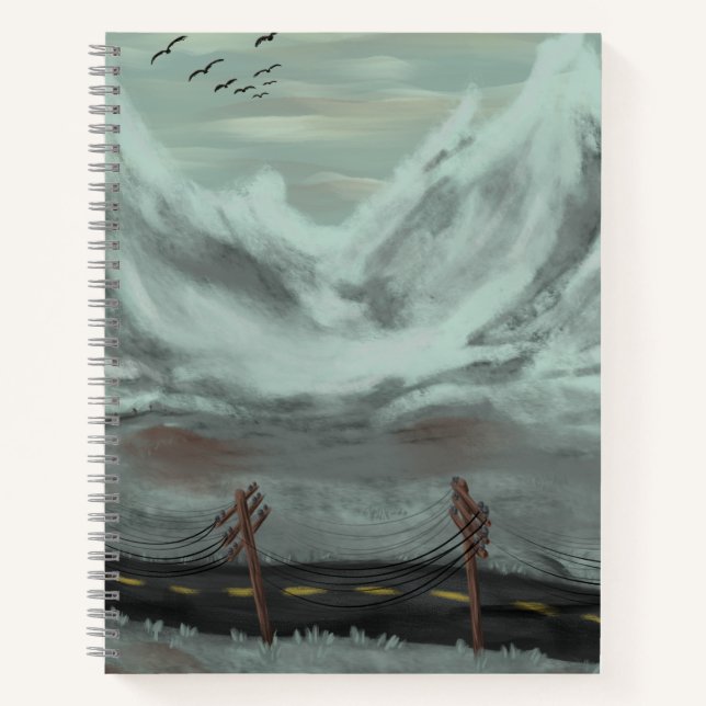 Straße Desolat Notizbuch (Vorderseite)