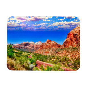 Straße durch den Zion-Nationalpark Magnet