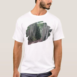 Straße durch die Birken T-Shirt
