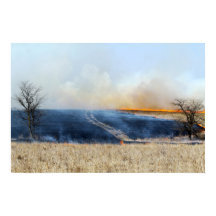 Straße durch die Prairie Burn 24 x 16
