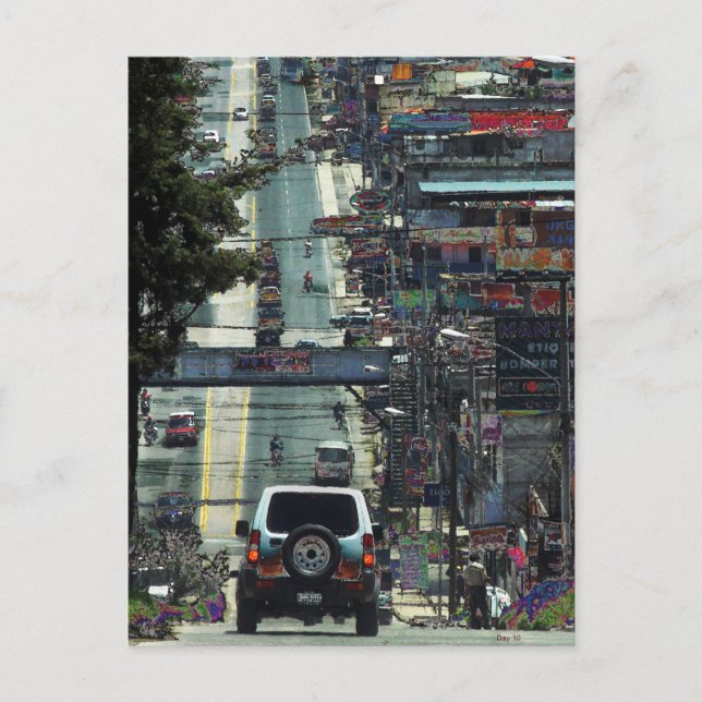 Straße, Guatemala Postkarte (Vorderseite)