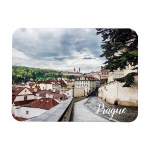 Straße im Zentrum von Prag Postcard Magnet