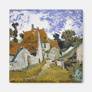 Straße in Auvers-sur-Oise von Vincent van Gogh Magnet