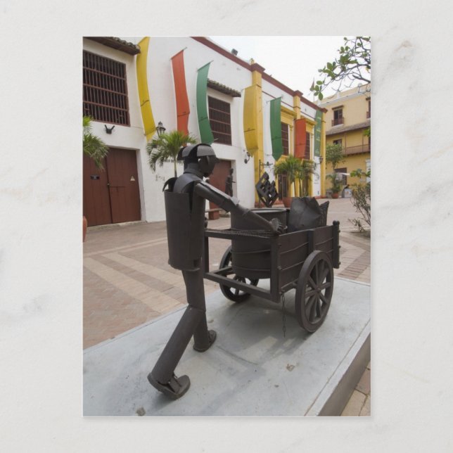Straße in Cartagena, Kolumbien Postkarte (Vorderseite)