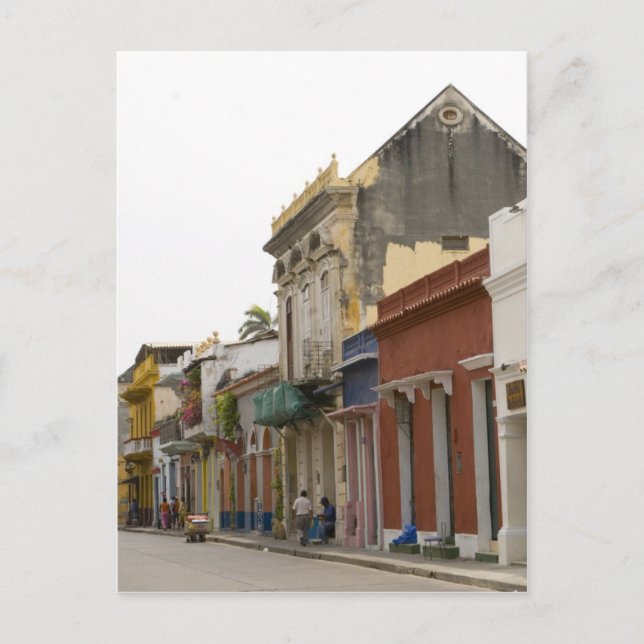 Straße in Cartagena Postkarte (Vorderseite)