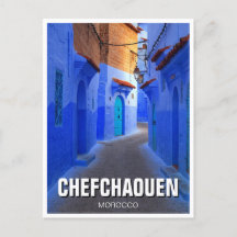 Straße in Chefchaouen Marokko Reisen