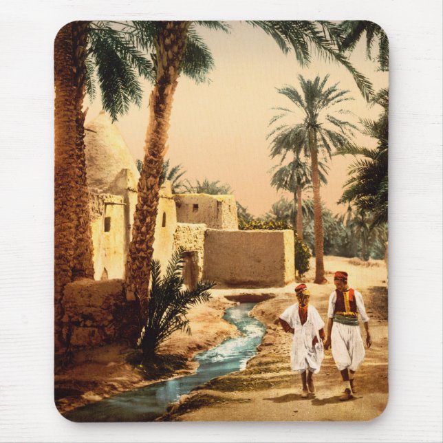 Straße in der Altstadt, Biskra, Algerien Mousepad (Vorne)