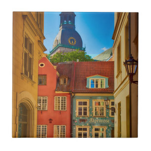 Straße in der Altstadt  Estland Fliese