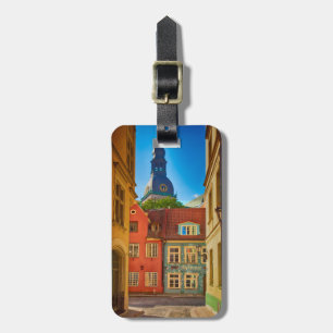 Straße in der Altstadt Estland Gepäckanhänger