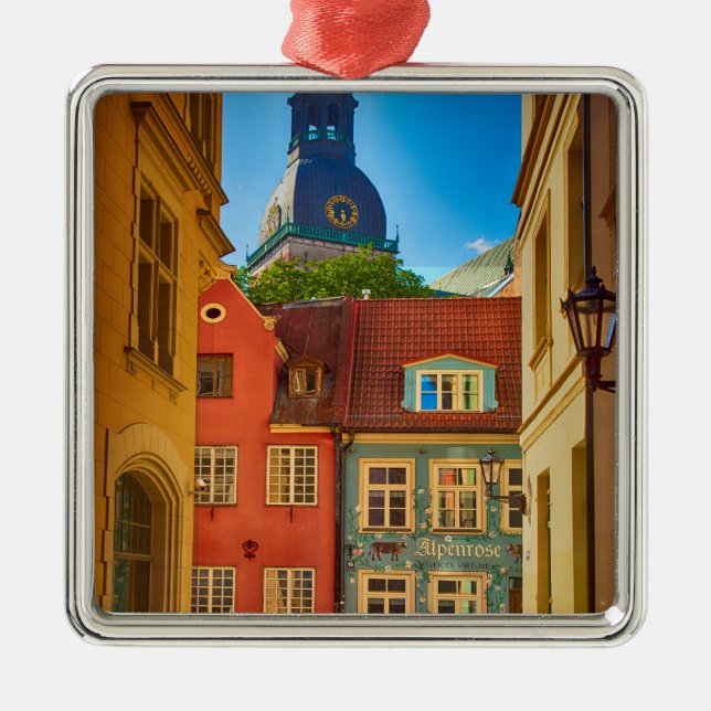 Straße in der Altstadt| Estland Ornament Aus Metall (Vorne)