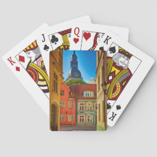 Straße in der Altstadt   Estland Spielkarten