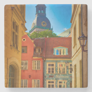 Straße in der Altstadt Estland Steinuntersetzer