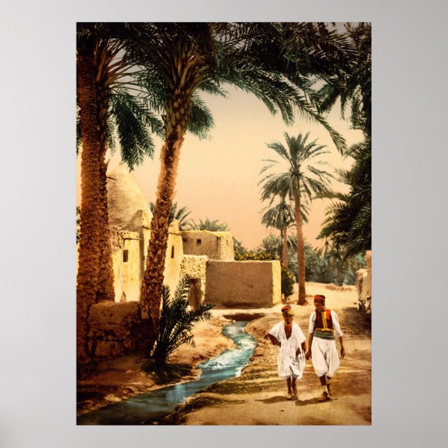 Straße in der Altstadt, II, Biskra, Algerien Poster (Vorne)