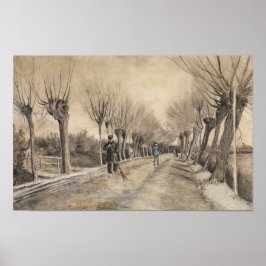 Straße in Etten (1881) von Vincent Van Gogh. Klein Poster