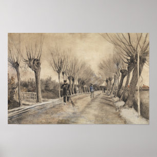 Straße in Etten (1881) von Vincent Van Gogh. Klein Poster