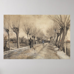 Straße in Etten (1881) von Vincent Van Gogh. Poster