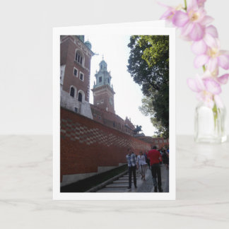 Straße in Krakau, Polen Karte