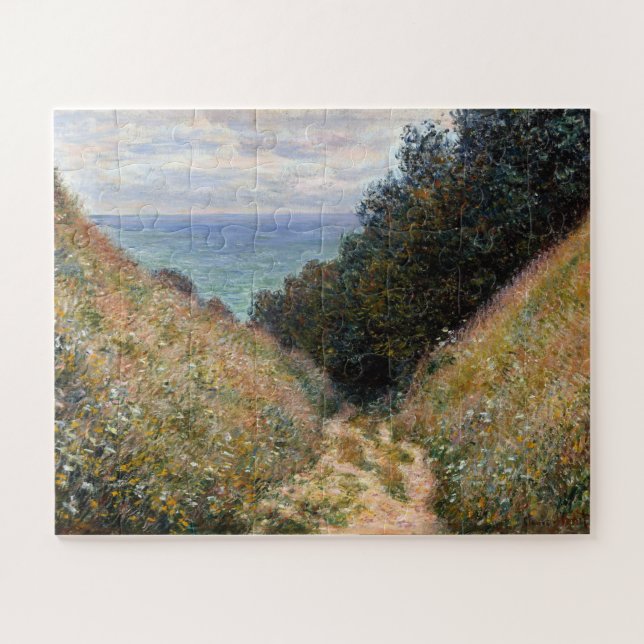 Straße in La Cavée, Pourville, Monet (Horizontal)