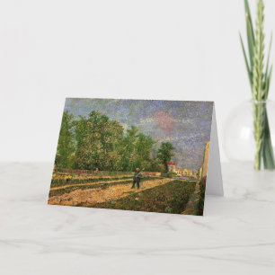 Straße in Paris mit Bauer von Vincent van Gogh Karte