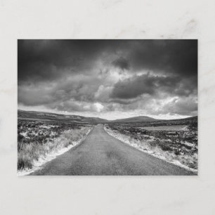 Straße in Rainstorm Postkarte