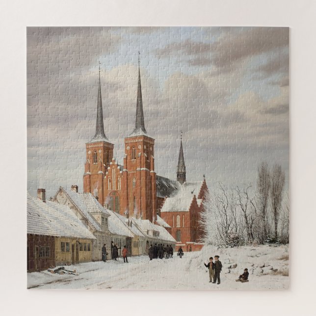 Straße in Roskilde 1836 (Vertikal)