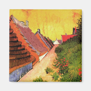 Straße in Saintes Maries von Vincent van Gogh Magnet