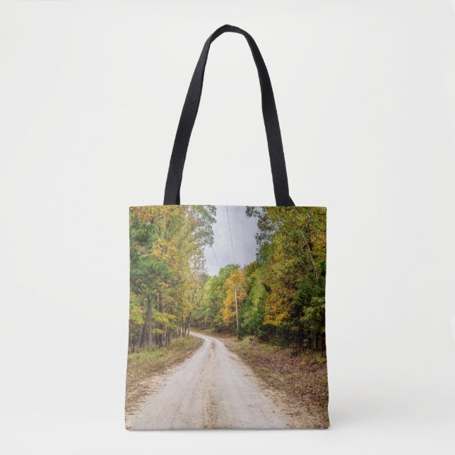 Straße in Saisons Wandel Tasche (Vorderseite)