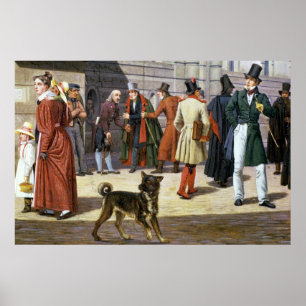 Straße in Stockholm Poster