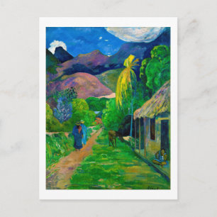 Straße in Tahiti, Gauguin Postkarte