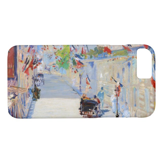 Straße mit französischen Flaggen, Manet Case-Mate iPhone Hülle (Rückseite (Horizontal))