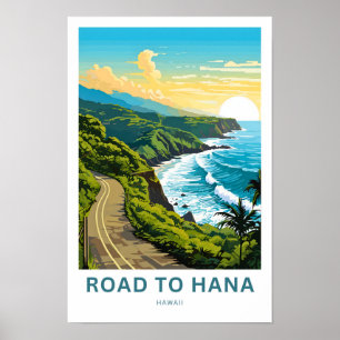 Straße nach Hana Hawaii Reisedrucken Poster