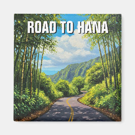 Straße nach Hana Maui Hawaii Magnet