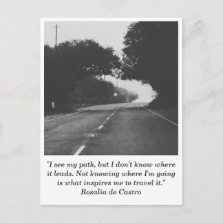 Straße nach Nirgendwo Postkarte