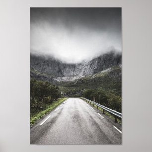 Straße nach Nusfjord Poster