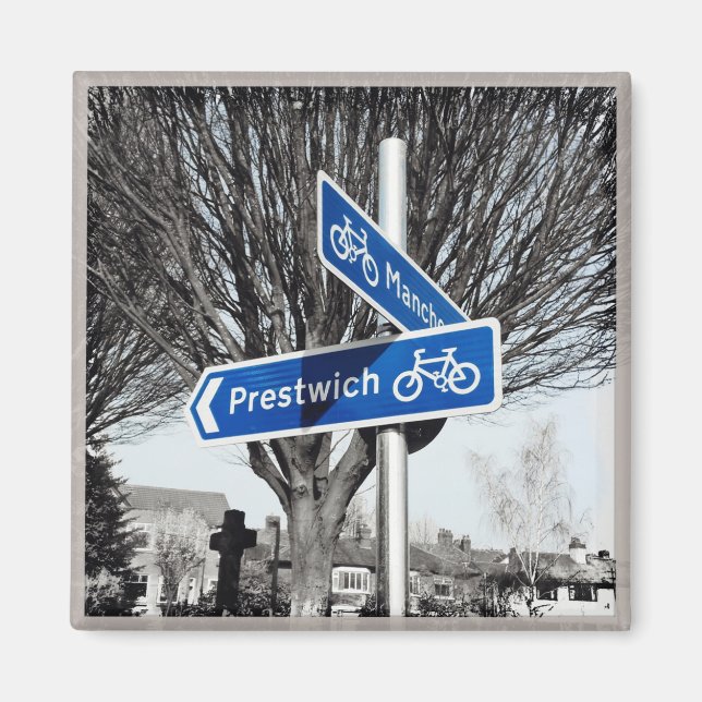 Straße nach Prestwich Magnet (Vorne)
