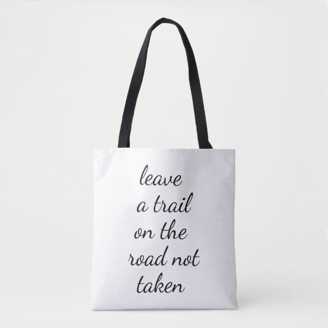 Straße nicht genommen Schultertasche Tasche (Vorderseite)