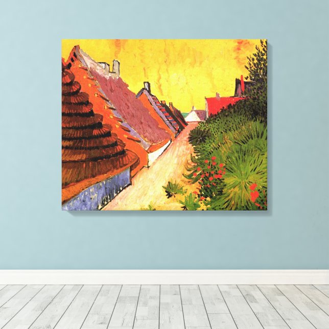 Straße Saintes Maries von Vincent van Gogh Leinwanddruck (Insitu (Holzboden))